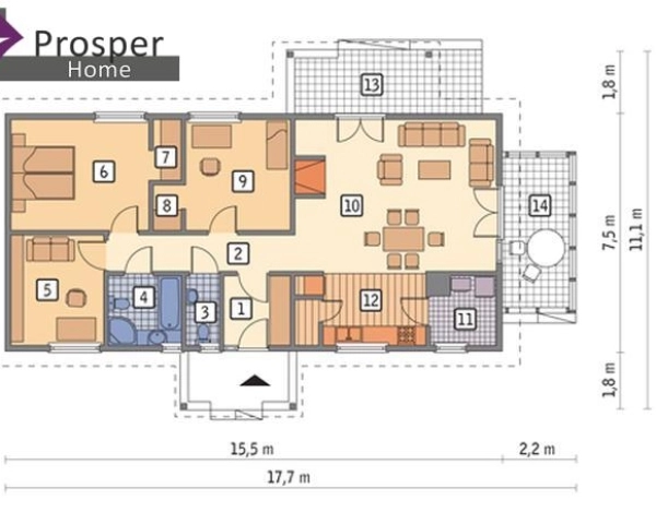DOM NA SPRZEDAŻ | WYSOKA K. ŁAŃCUTA | 98,63 m² | DZIAŁKA 17 AR-6