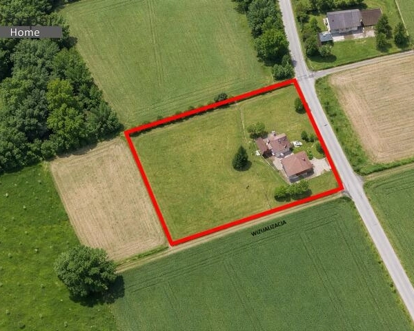 Działka z budynkiem do remontu – Kąkolówka-4