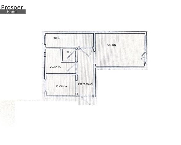 Idealny układ mieszkania/os.Krakowska Południe 54m2-9