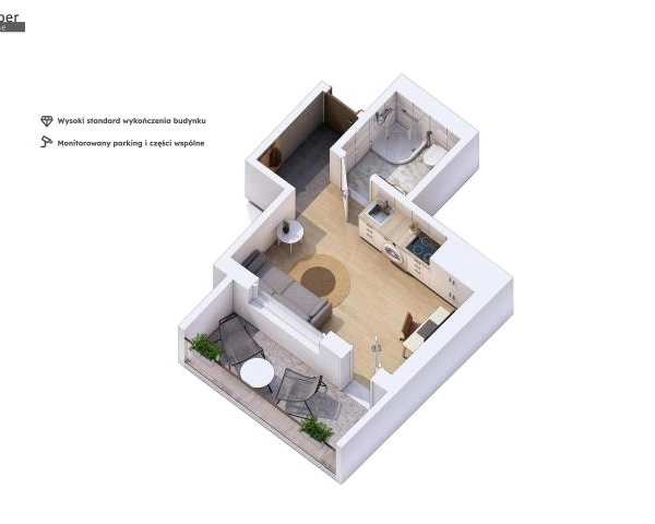 Mikrokawalerki w bliskim sąsiedztwie CENTRUM-1