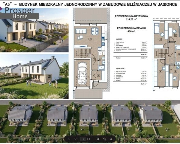 Twój dom pod Rzeszowem | 114 m² | garaż | taras | Jasionka-1
