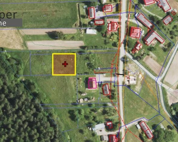 Wola Zgłobieńska – działka z projektem domu SALMA-1